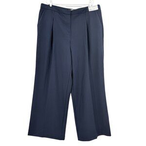 Liz Claiborne Navy Wide-Leg Trousers